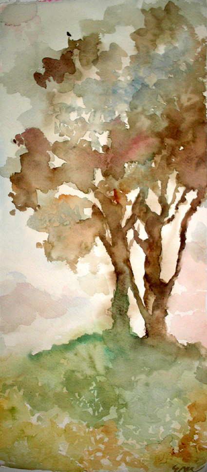 due alberi sulla collina-Vergine