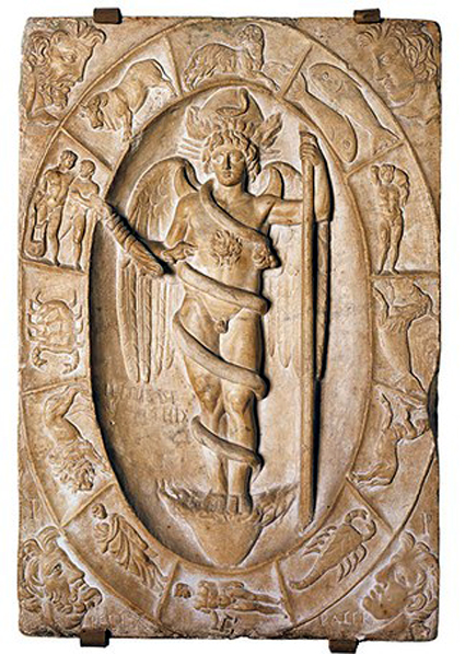 Rilievo con Phanes II sec ca Modena Museo Civico Archeologico